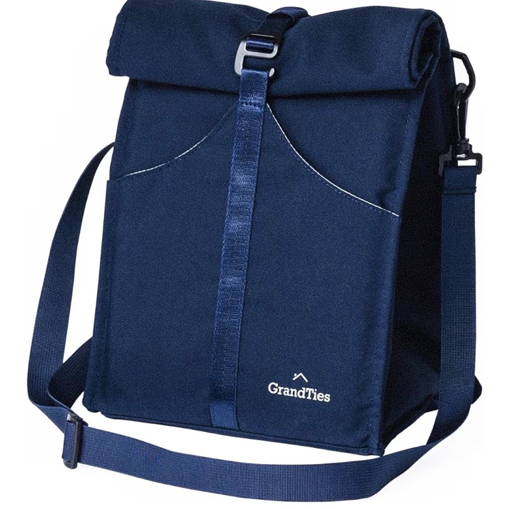 GRANDTIES Insulated Lunch Bag for Women, Men, Adult Rolltop Leak Proof